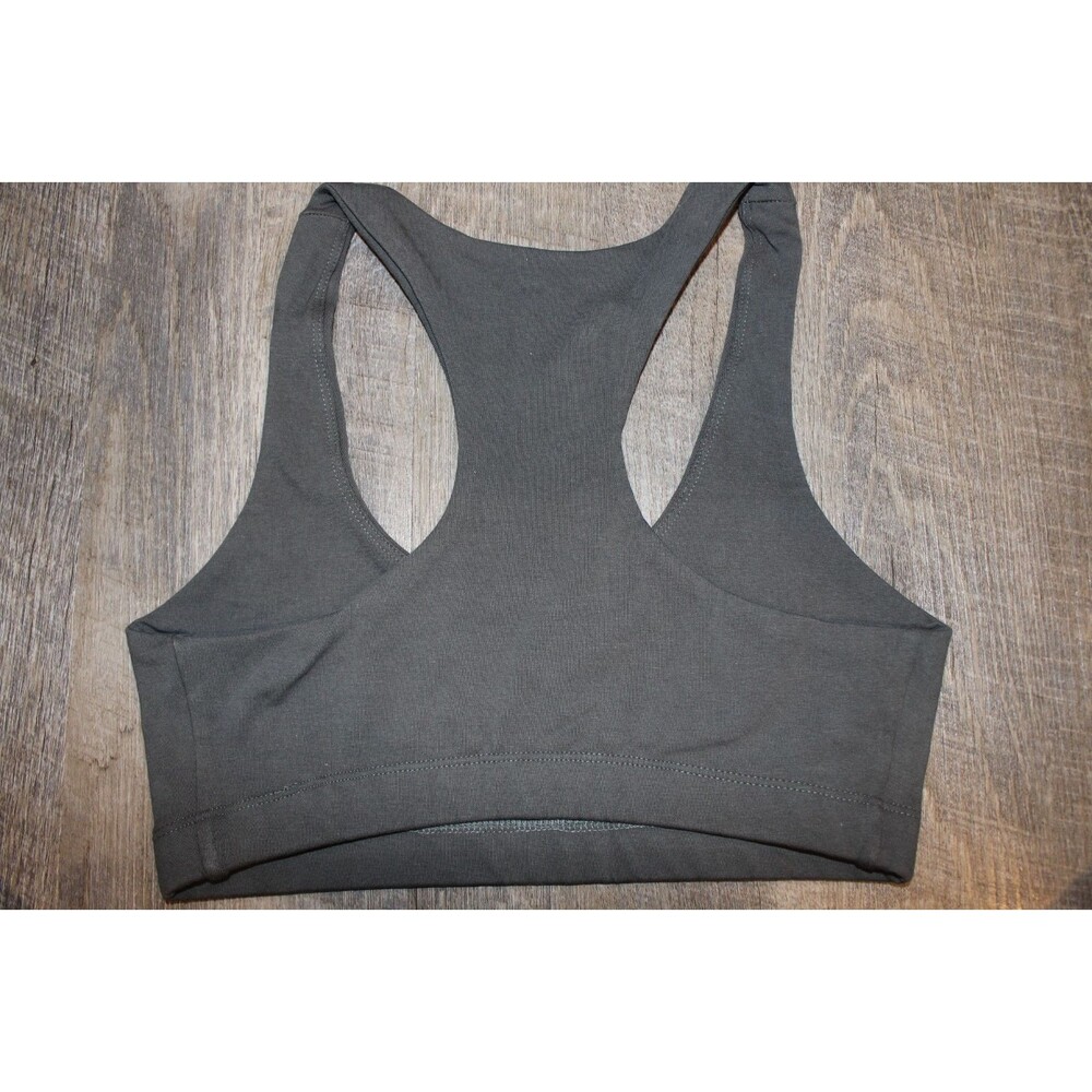 Mate the Label Women's Organic Stretch Sports Bra FOREST GREEN XS NWOT - Picture 8 of 8